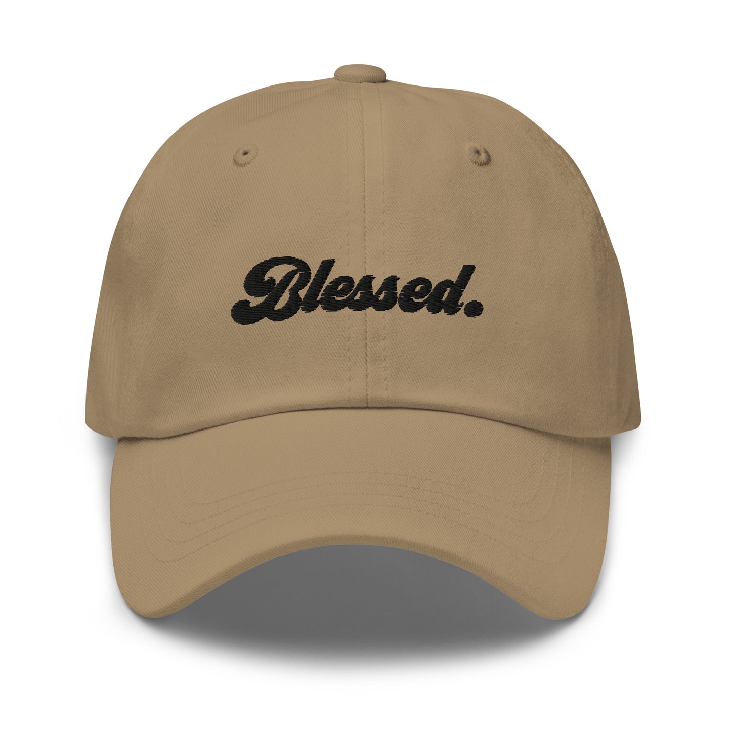 Blessed. - Black Embroidered Dad Hat